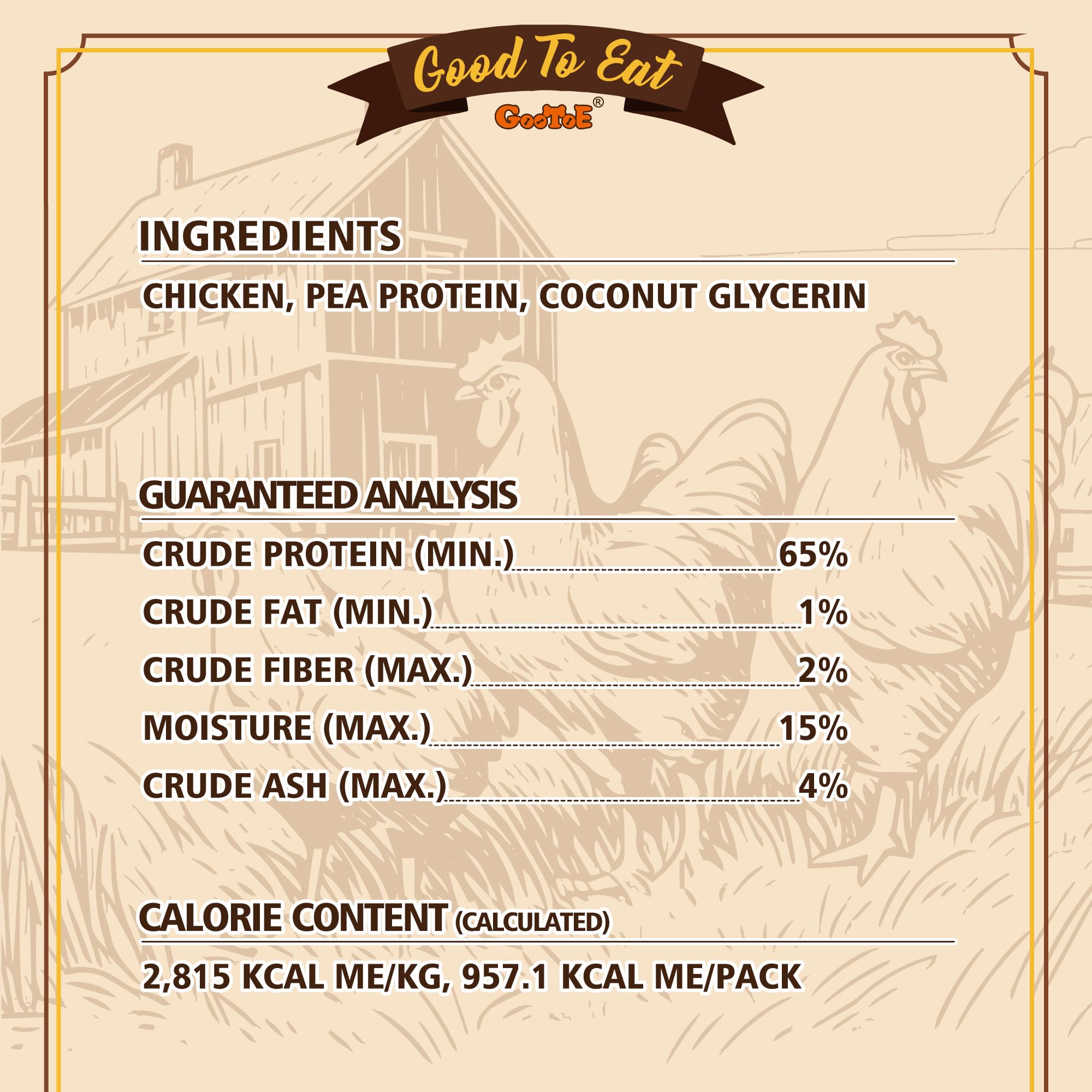 Gootoe gluten-free hypoallergenic label signals suitable for sensitive dogs