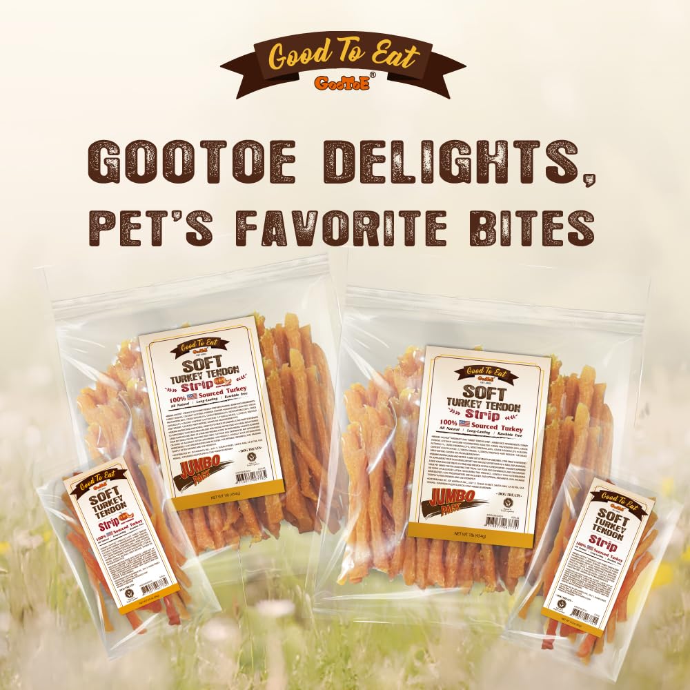Gootoe premium training chew highlighted by jumbo pack value.