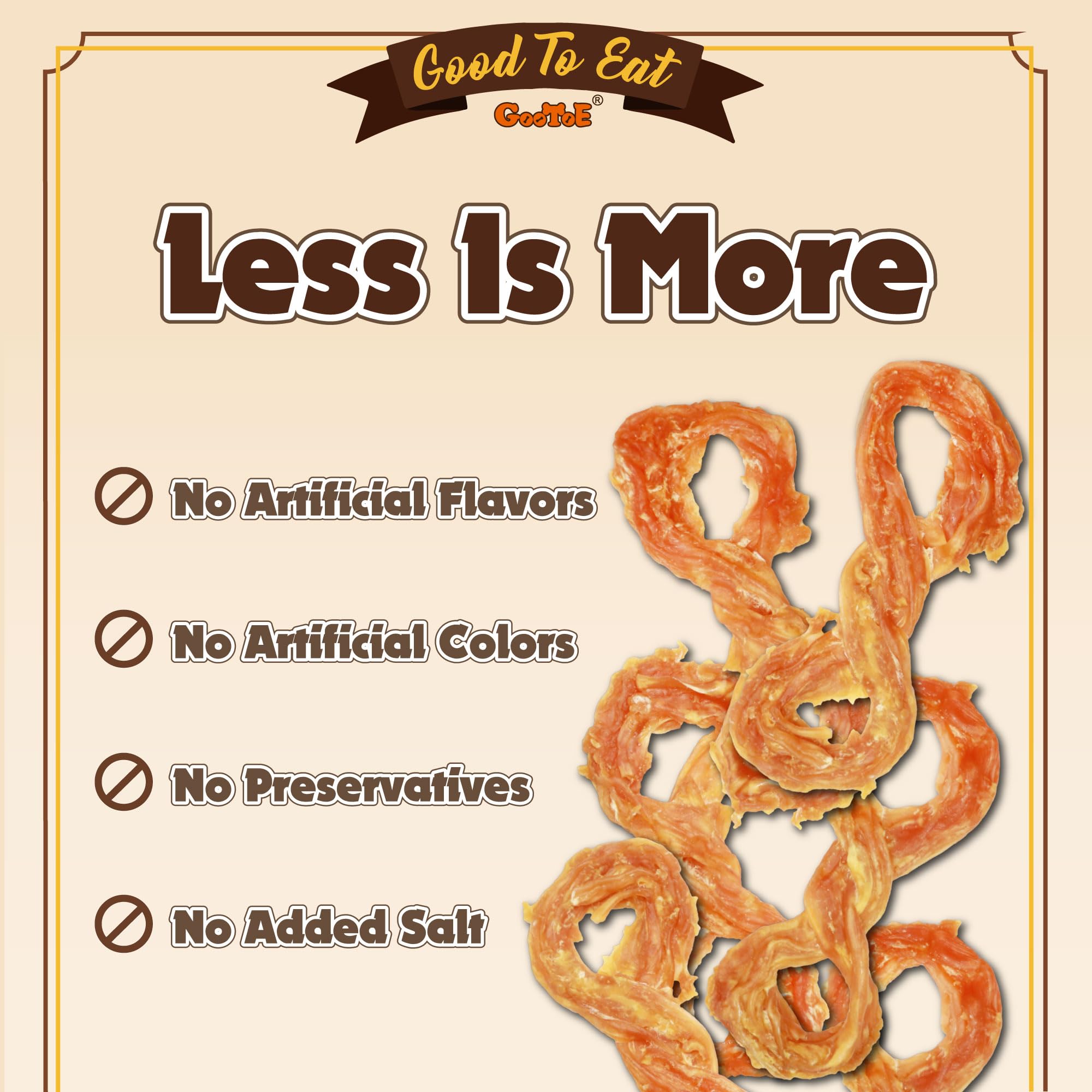 Gootoe small breed chews tender rope image emphasizes safe grain-free enjoyment.