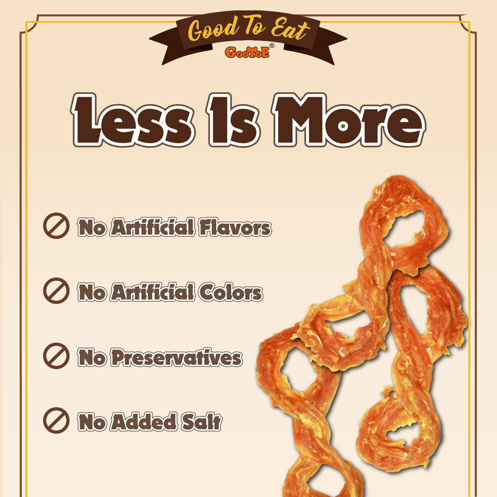 Gootoe turkey tendon dog treat hypoallergenic-easy-digest image underscores grain-free, single-protein goodness