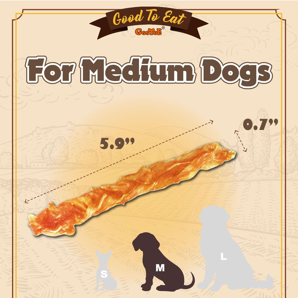 Gootoe turkey tendon long chew texture closeup highlights durable chew for chewing sessions
