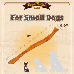 Gootoe turkey tendon texture closeup highlights chewy, long-lasting dog chew