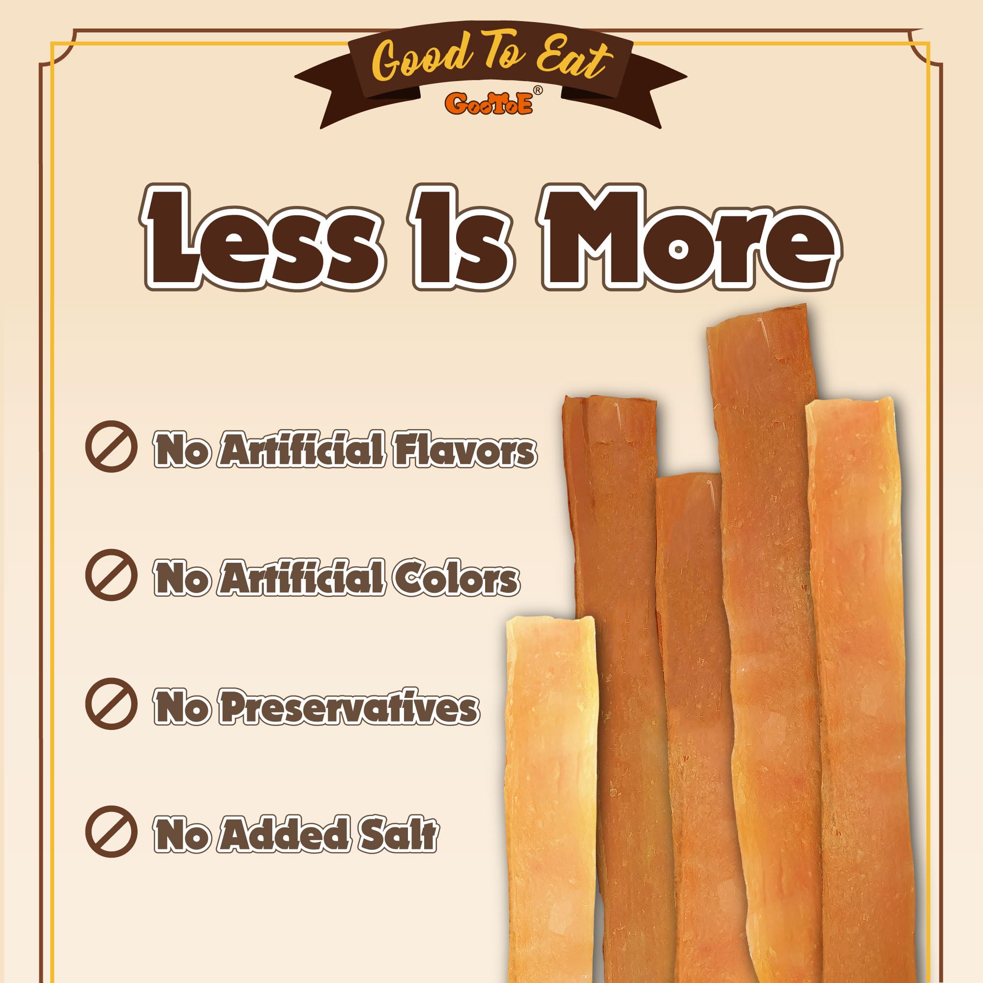 Gootoe turkey tendons dog-chewing shows durable chew satisfying instinct.