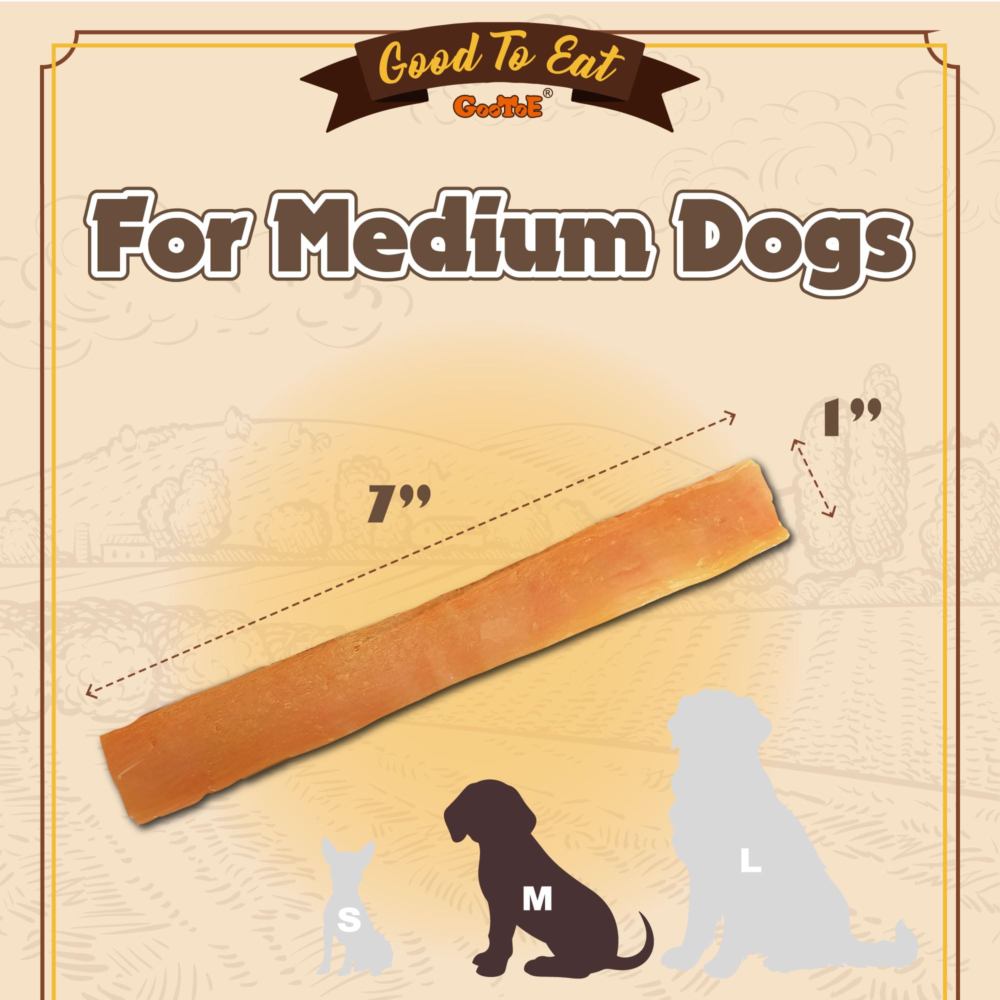 Gootoe turkey tendons sliced pieces for easy portioning and long-lasting chew.