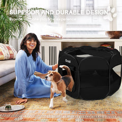 Goozii kitten playpen foldable design allows quick setup without tools