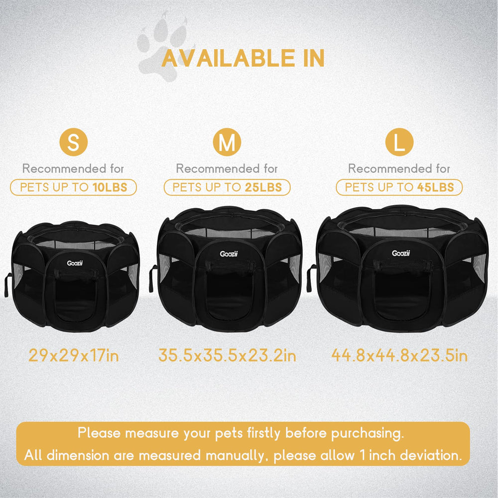 Goozii kitten playpen compact size fits small spaces and apartments