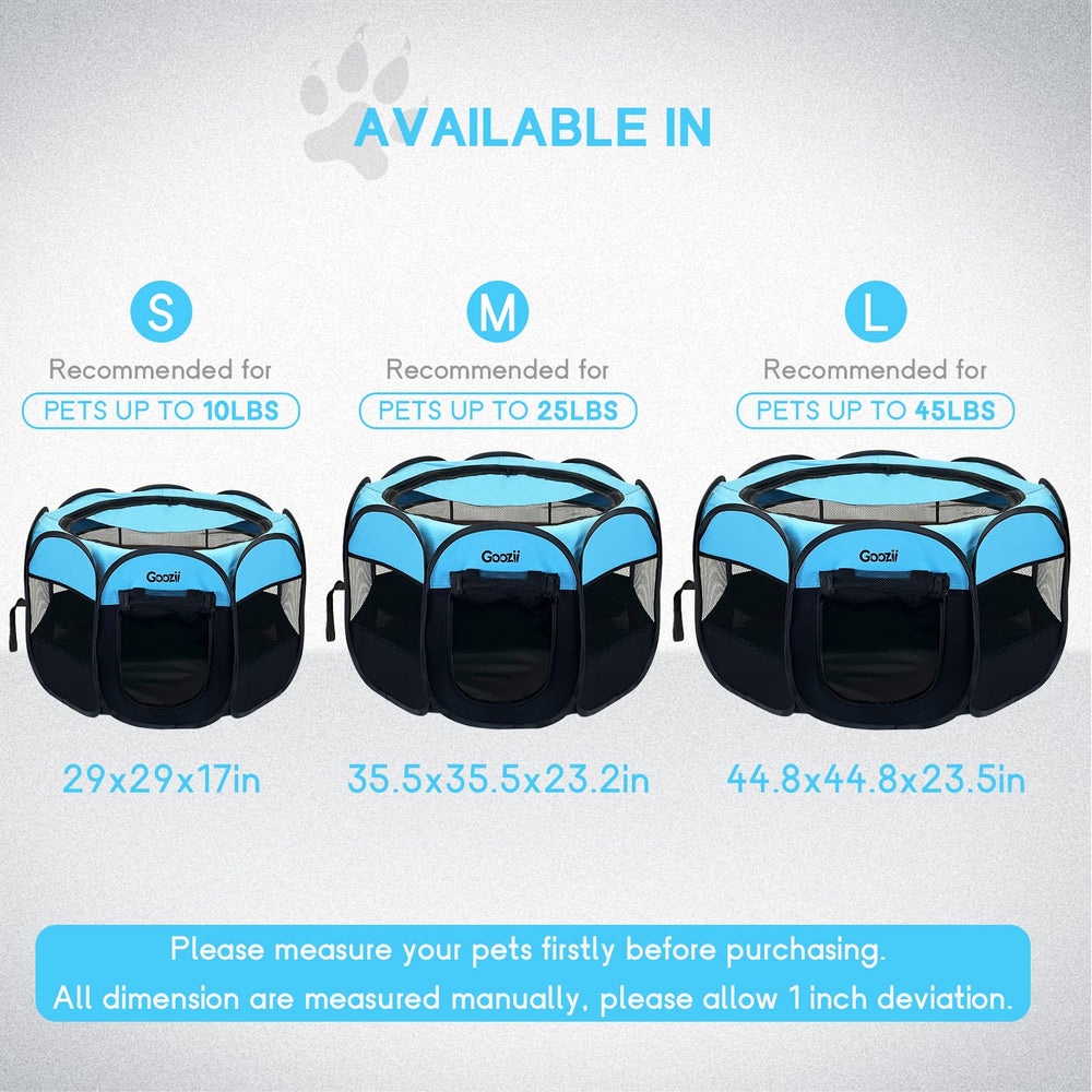 Goozii versatile playpen for cats, dogs, puppies, kittens, and bunnies