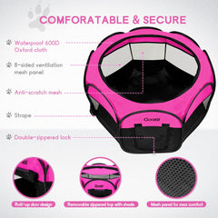 Goozii portable large pet playpen durable 600D oxford fabric for outdoors