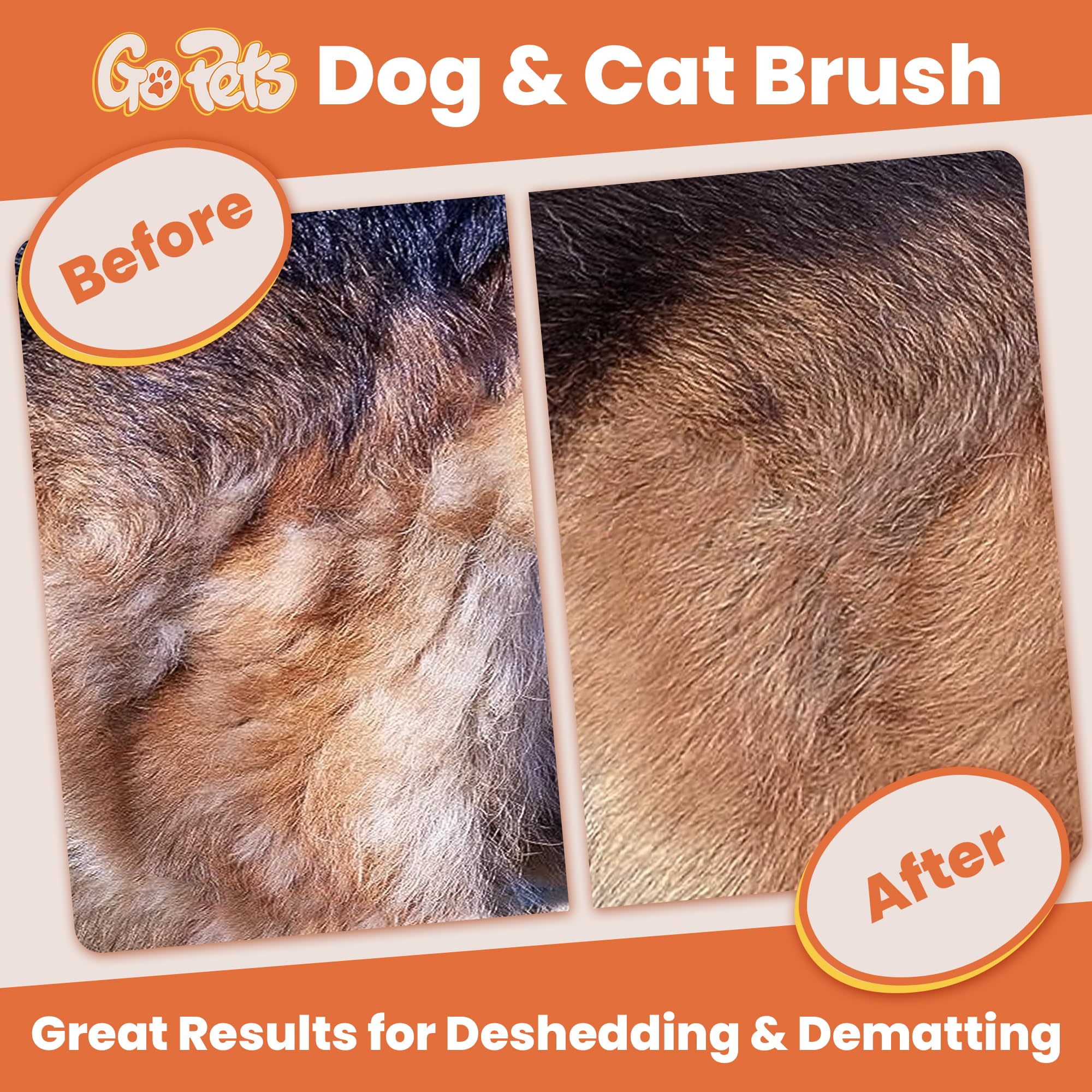 GoPets dematting comb for cats and dogs with 12 blades tackles mats.