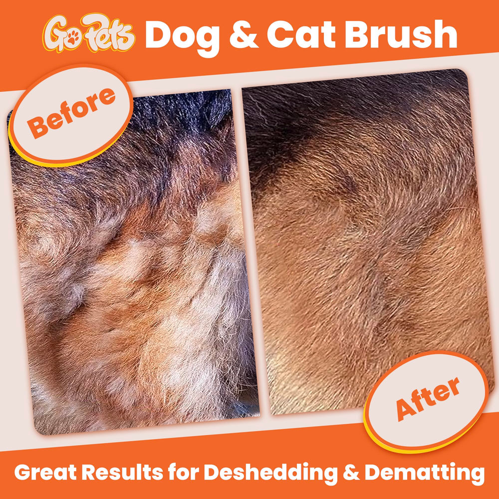 GoPets dematting comb for cats and dogs with 12 blades tackles mats.