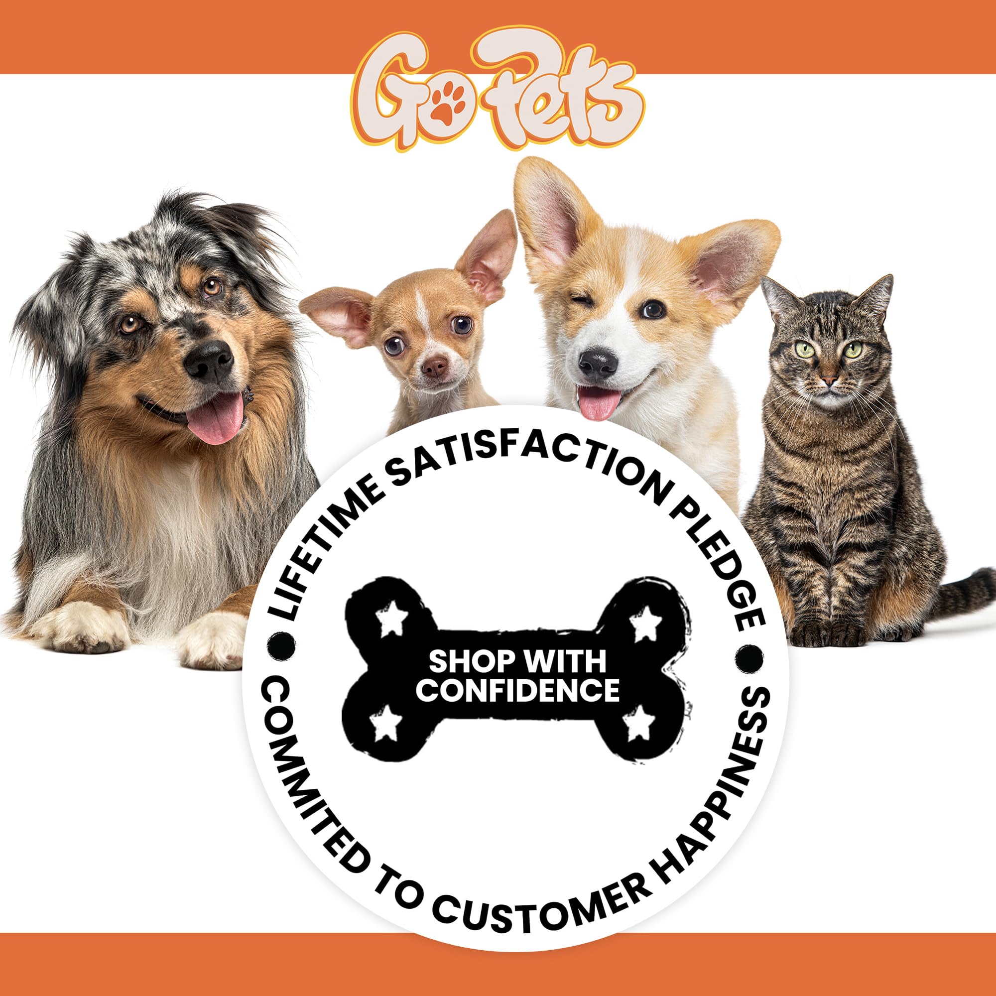 GoPets dual-sided brush helps keep homes clean by reducing shedding.