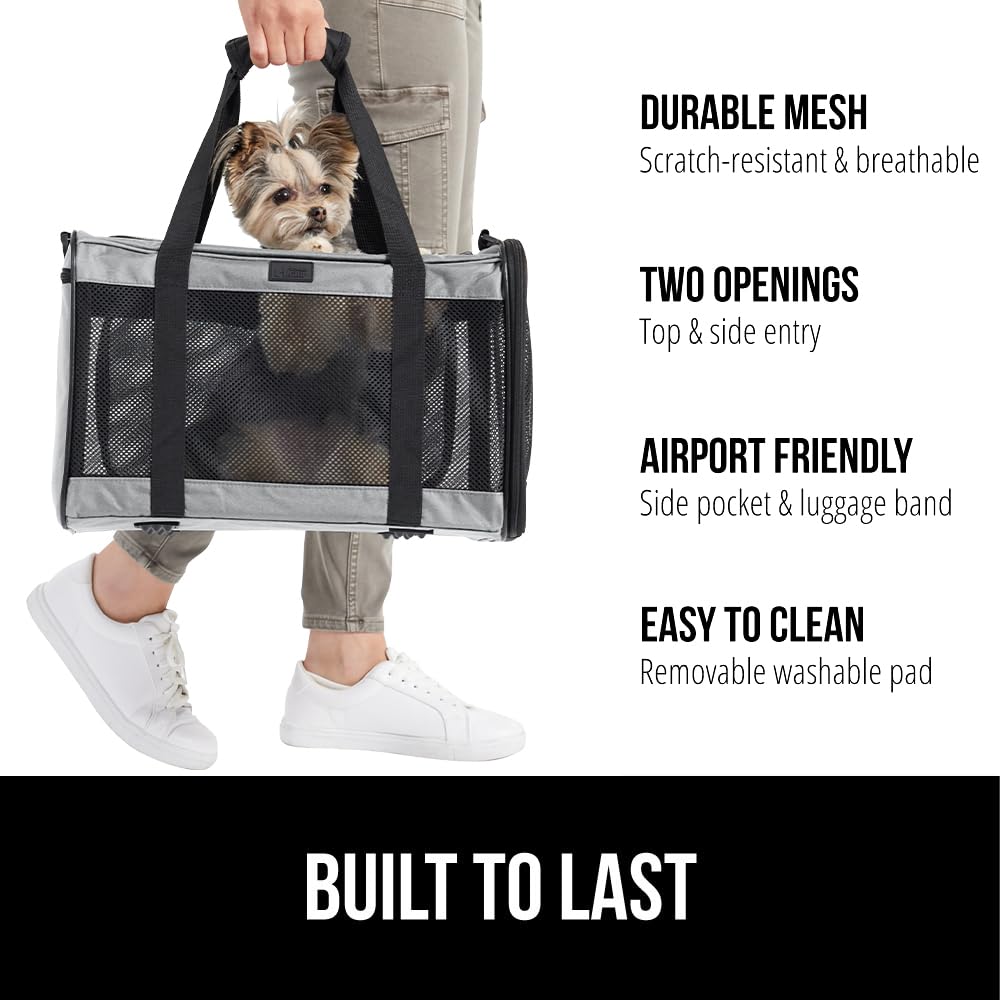 Gorilla Grip cat carrier side-entry enables flexible loading during travel