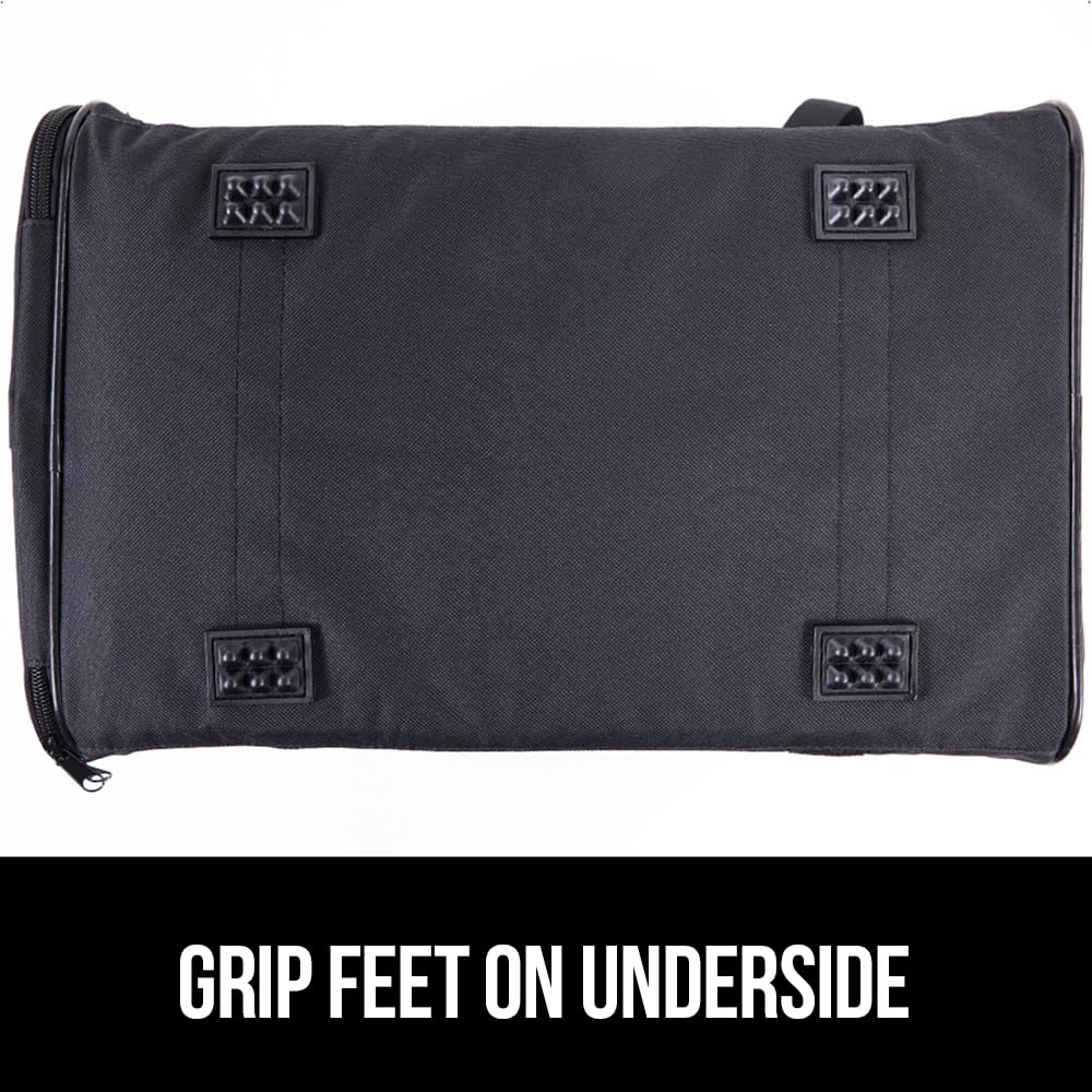 GORILLA GRIP cat carrier side pocket and luggage band for organized travel.