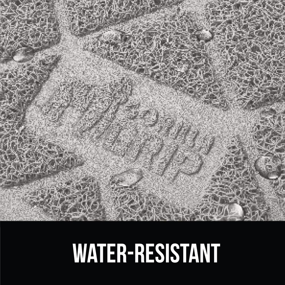 GORILLA GRIP mat measures 28 by 40 inches for ample coverage