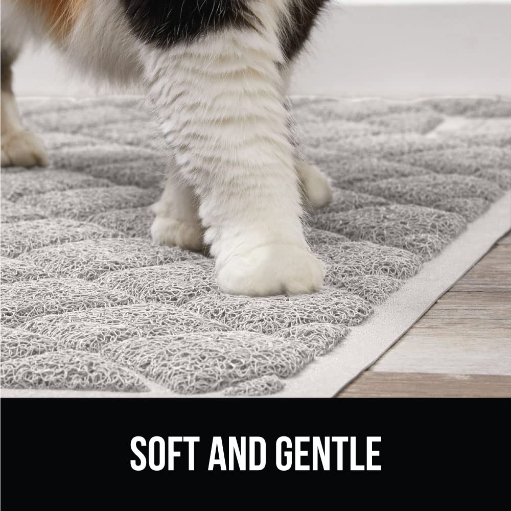 GORILLA GRIP Cat Litter Box Mat fits 30x20 inch setups.