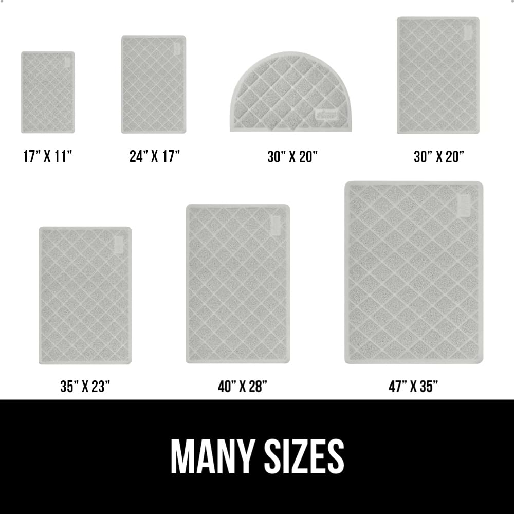 GORILLA GRIP Cat Litter Box Mat soft on paws for comfy use.