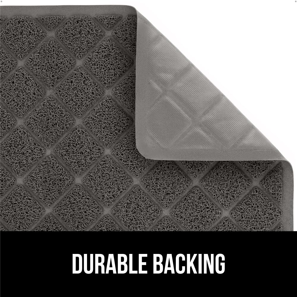 GORILLA GRIP cat litter box mat water resistant design protects floors from moisture