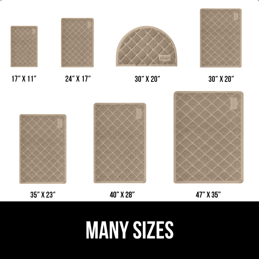 GORILLA GRIP water-resistant surface blocks liquids from reaching floors.