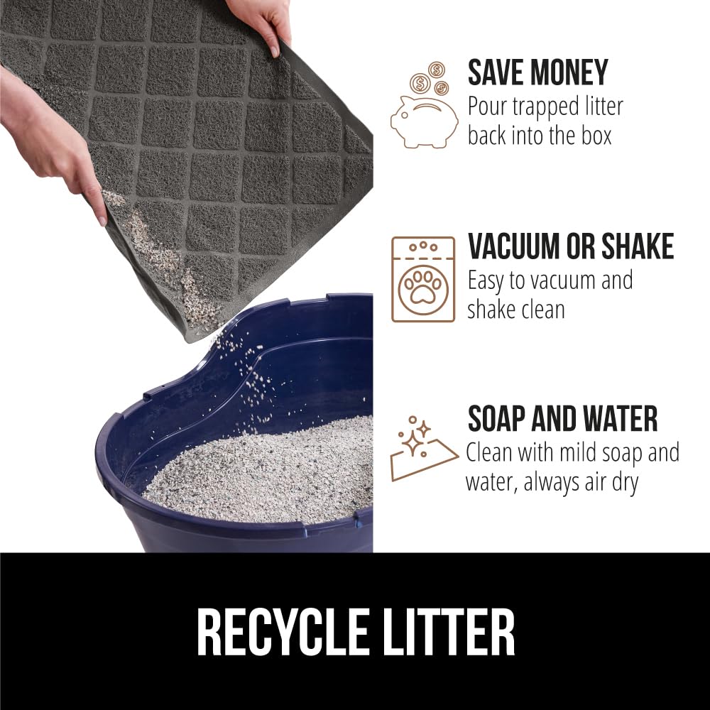 Gorilla Grip water-resistant mat shields floors from liquids and scratches.