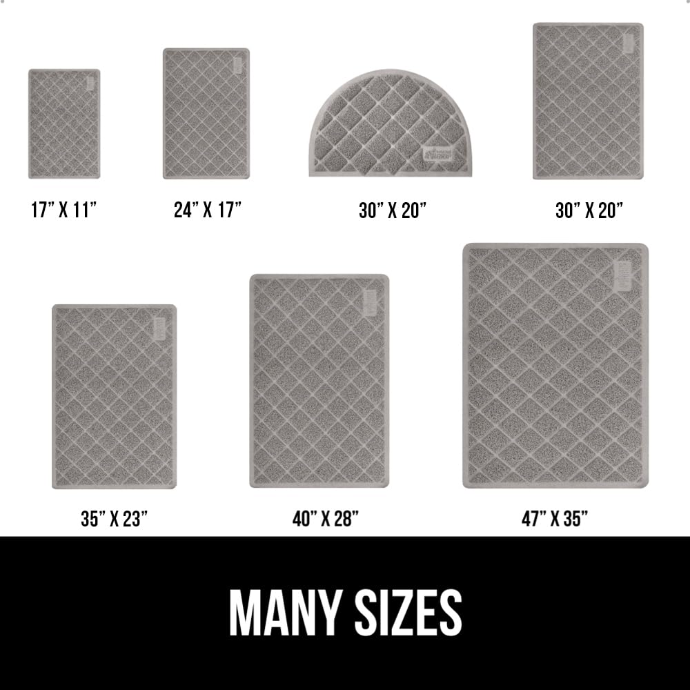 GORILLA GRIP cat litter mat paws-friendly surface comforts sensitive paws.