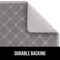GORILLA GRIP cat litter mat water resistant design protects floors from spills.
