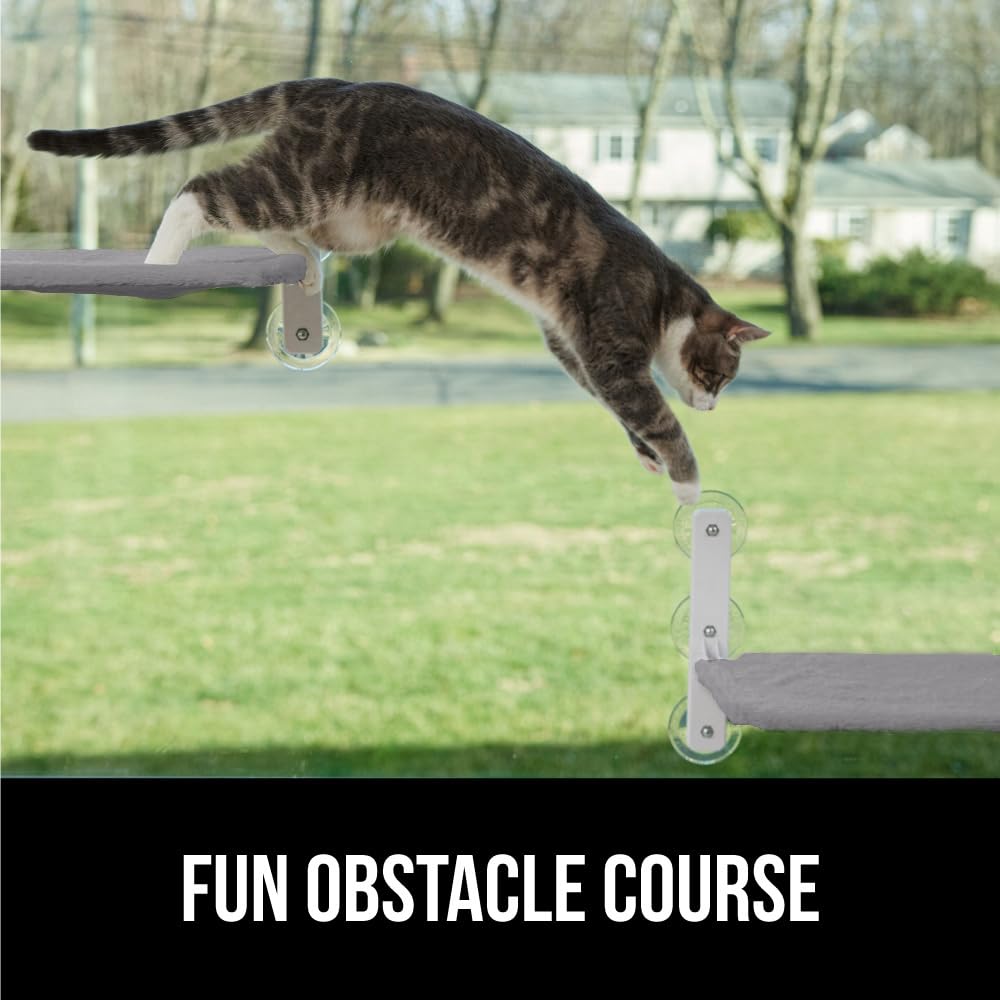 GORILLA GRIP cat window perch comes with an easy to use installation guide.