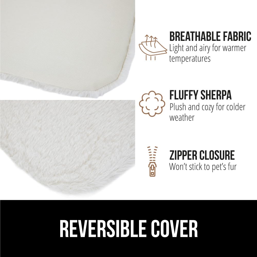 GORILLA GRIP Cat Window Perch folded for discreet storage behind curtains.