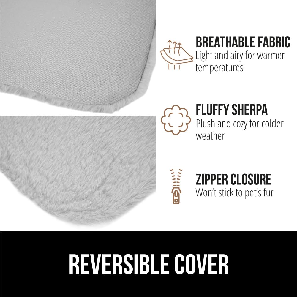 GORILLA GRIP cat window perch with washable cover for easy cleaning.