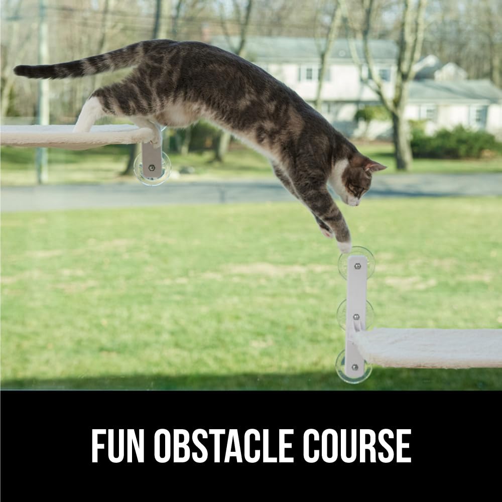 GORILLA GRIP Cat Window Perch medium size fits most windows.