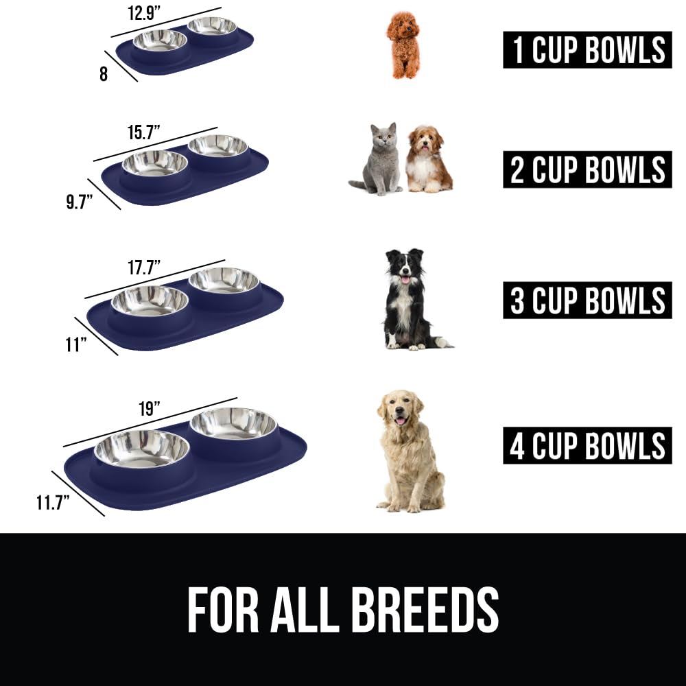 GORILLA GRIP dishwasher-safe-stainless-bowls for quick post-meal cleanup.