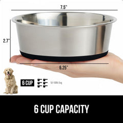 Gorilla Grip bowl with silicone base shows non-slip stability on floors