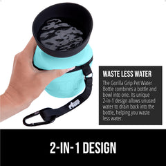 GORILLA GRIP leakproof cap close-up—secure twist-lock prevents leaks.
