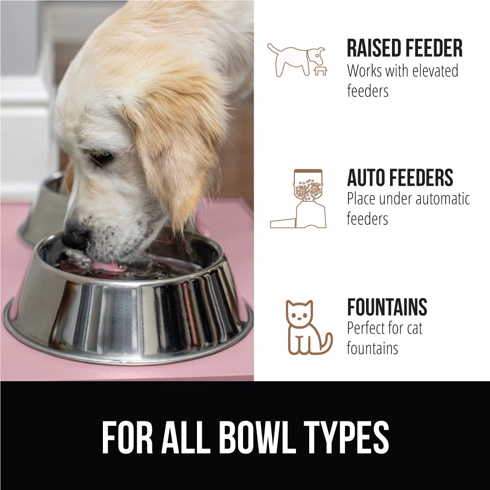 GORILLA GRIP durable backing keeps the mat in place during busy meals.