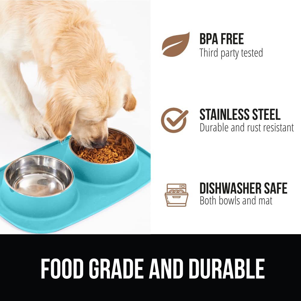 GORILLA GRIP large-capacity bowls support portioning and easy refills.
