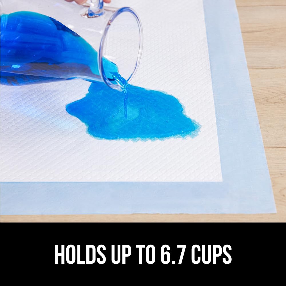 Gorilla Guard quick-dry core locks moisture, reducing mess.