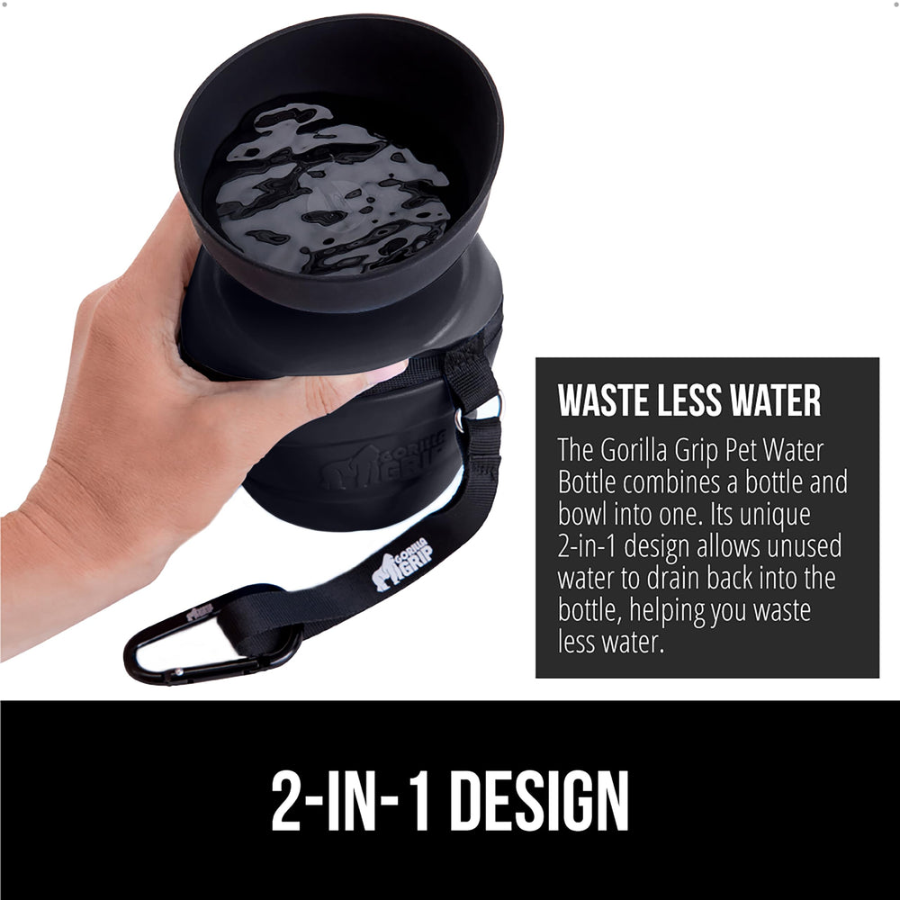 GORILLA GRIP leakproof twist-lock design prevents spills during transit