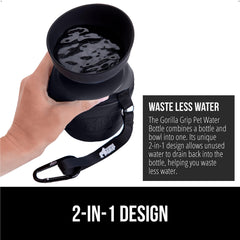 GORILLA GRIP leakproof twist-lock design prevents spills during transit