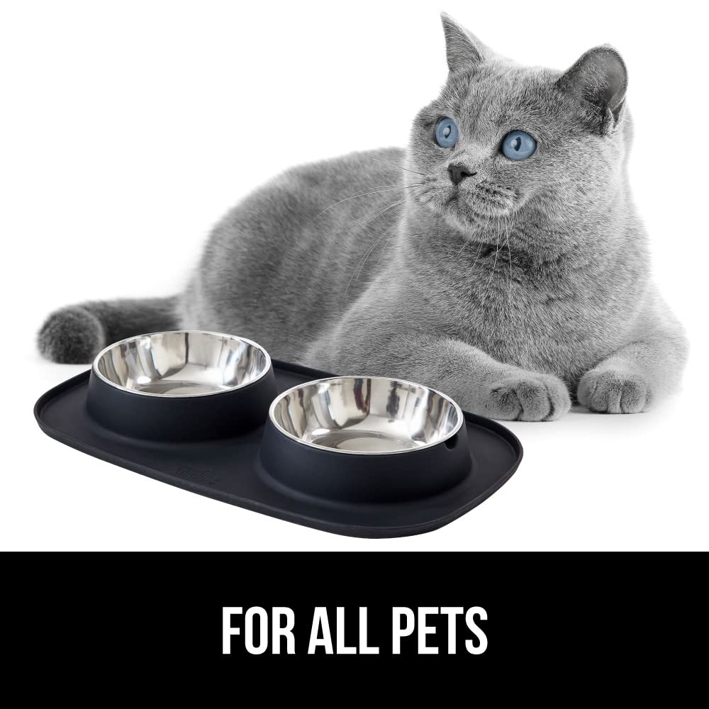 GORILLA GRIP raised-edged mat, helps keep spills off floors during busy mealtimes