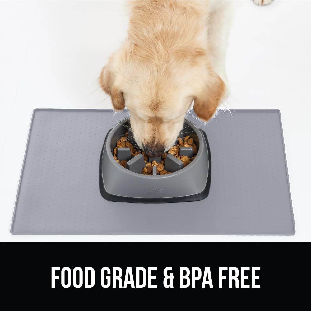 GORILLA GRIP mat under litter box to help prevent scatter and mess.