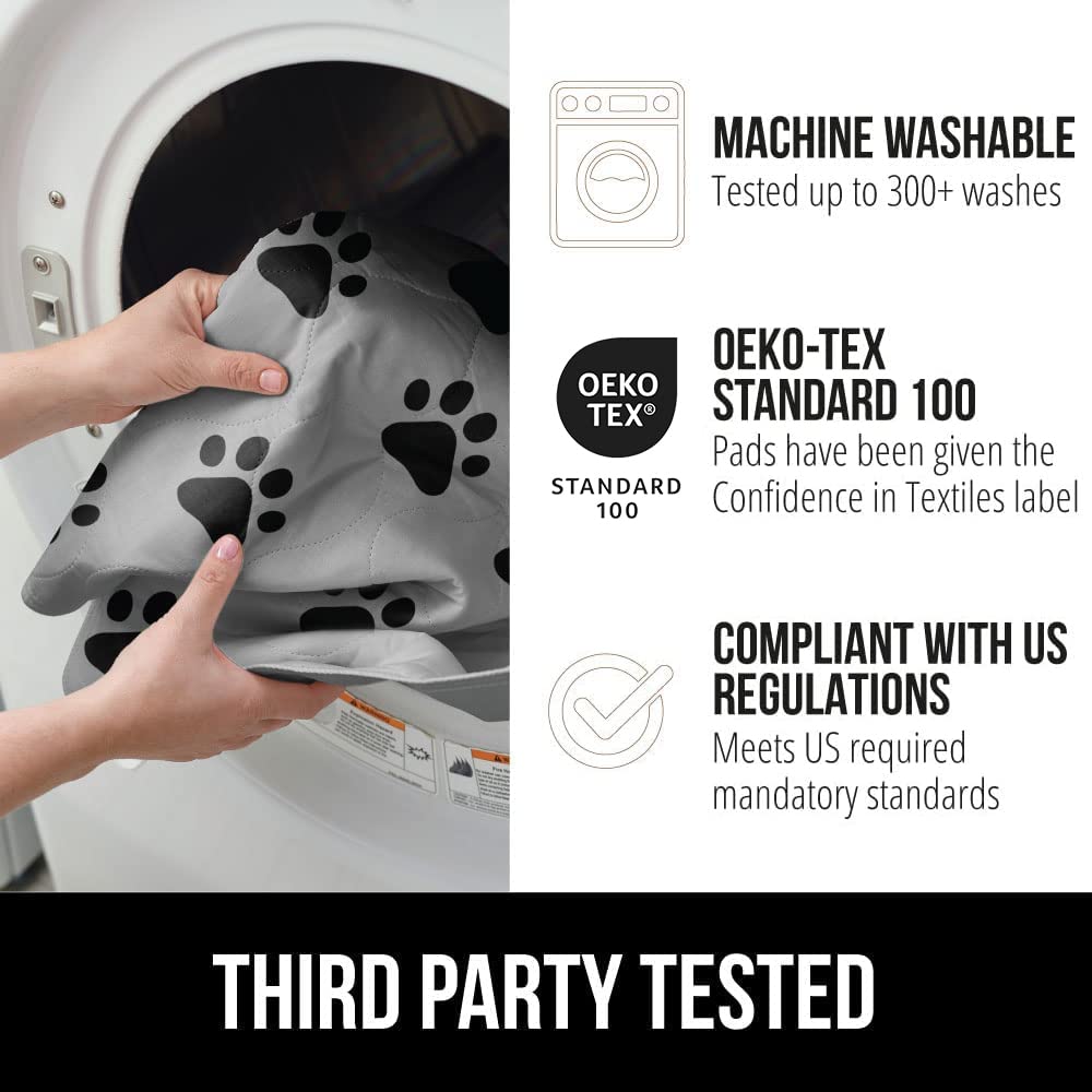 GORILLA GRIP puppy pad on sofa protecting furniture from accidents