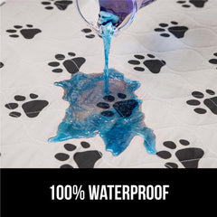 GORILLA GRIP pad waterproof layer demonstrates leak-proof protection during training.