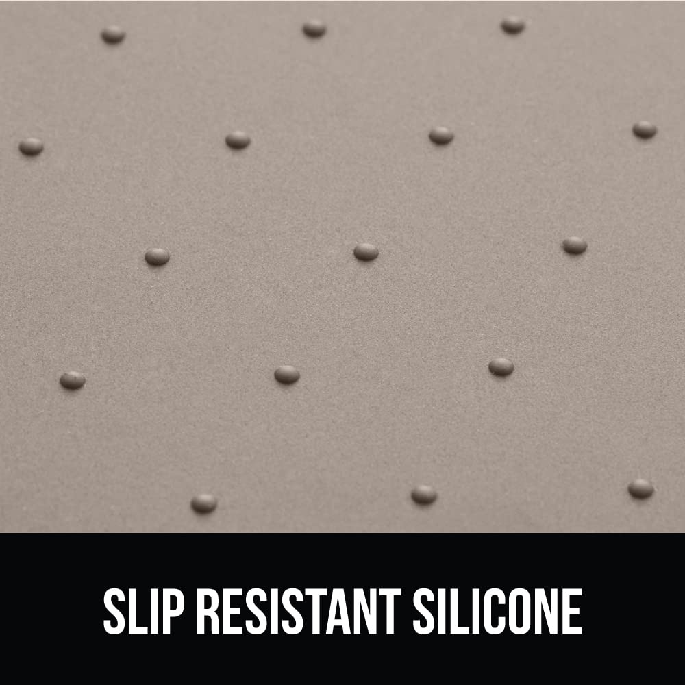 Gorilla Grip raised-dots and durable backing prevent bowl movement during meals.