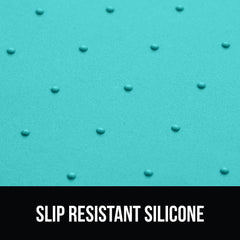 Gorilla Grip raised edge design contains spills and crumbs.
