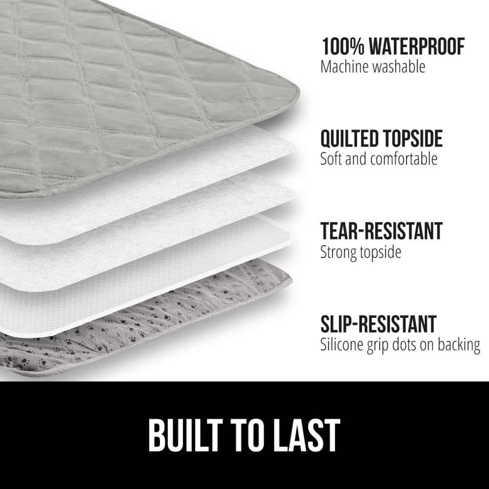 GORILLA GRIP slip-resistant backing with grip dots keeps blanket in place