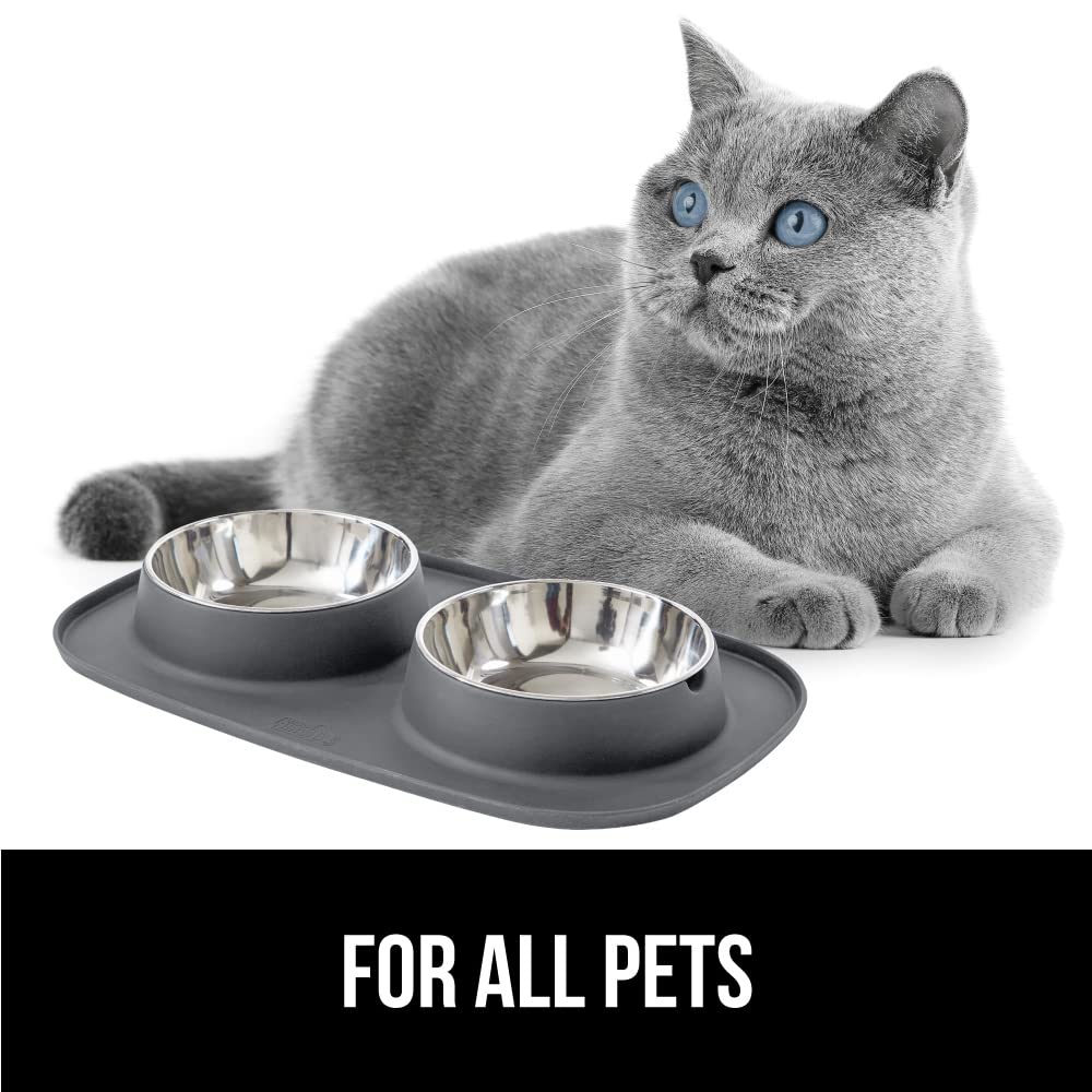 GORILLA GRIP slip resistant mat keeps bowls steady during energetic meals