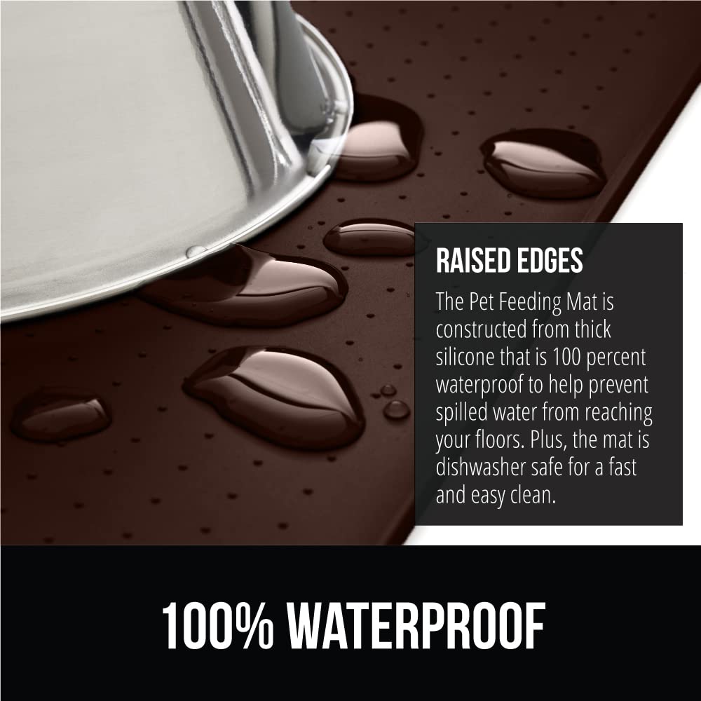 Gorilla Grip slip-resistant top surface keeps bowls steady for meals.