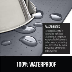 Gorilla Grip slip resistant topside keeps bowls in place during feeding