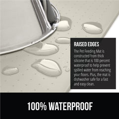 GORILLA GRIP slip-resistant top side and raised dots stabilize bowls.
