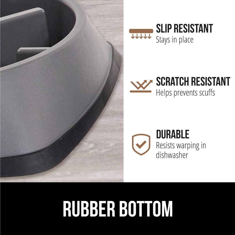Gorilla Grip slow feeder bowl is dishwasher safe for easy cleanup