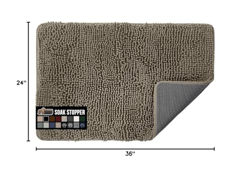 Gorilla Grip SoakStopper close-up emphasizes the absorbent top layer catching wet mud.